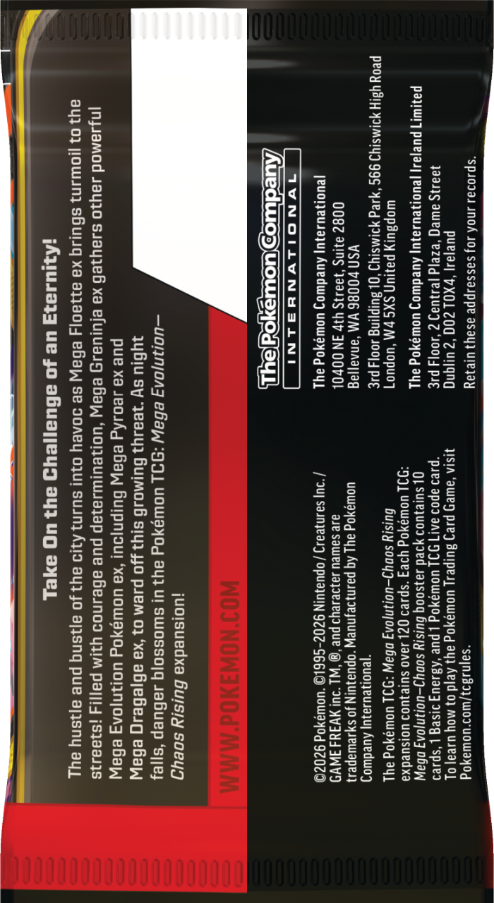 Karty Pokémon TCG: Mega Evolution - Chaos Rising - Booster 1 szt.